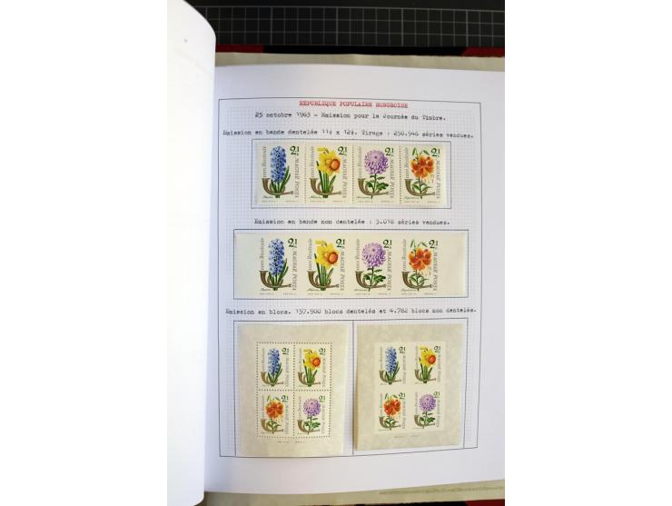 1868/1979, ungebrauchte und gestempelte Sammlung mit u.a. Mi.-Nr. 1 (3), 4 (5), 5 (4), 6(6), 430-37U, 467-70U, 1104I, Bl.18A 