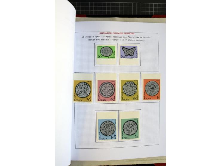 1868/1979, ungebrauchte und gestempelte Sammlung mit u.a. Mi.-Nr. 1 (3), 4 (5), 5 (4), 6(6), 430-37U, 467-70U, 1104I, Bl.18A 