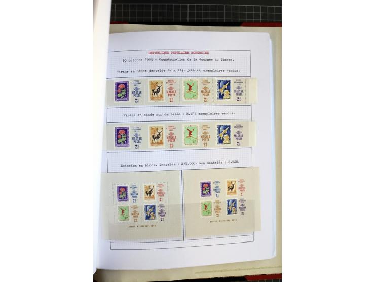 1868/1979, ungebrauchte und gestempelte Sammlung mit u.a. Mi.-Nr. 1 (3), 4 (5), 5 (4), 6(6), 430-37U, 467-70U, 1104I, Bl.18A 
