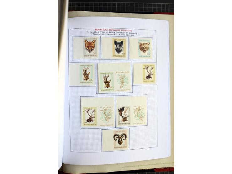 1868/1979, ungebrauchte und gestempelte Sammlung mit u.a. Mi.-Nr. 1 (3), 4 (5), 5 (4), 6(6), 430-37U, 467-70U, 1104I, Bl.18A 