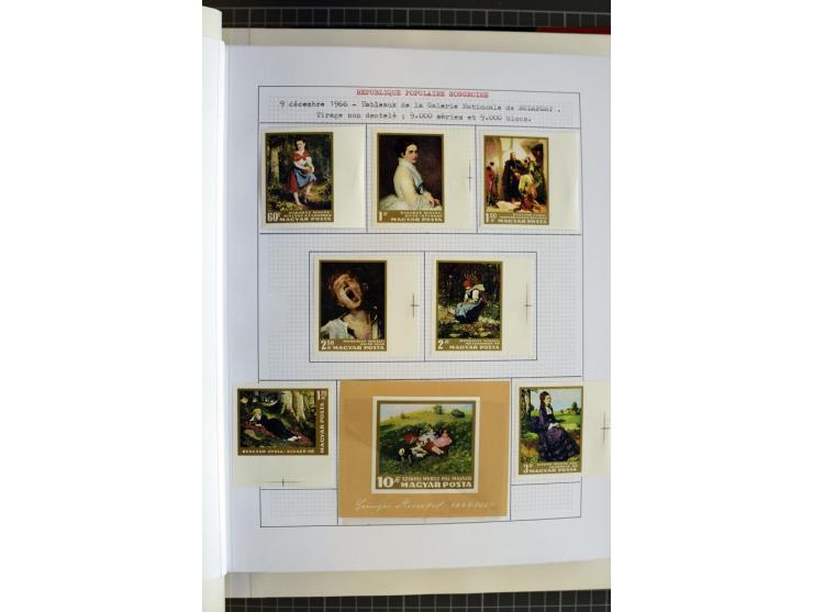 1868/1979, ungebrauchte und gestempelte Sammlung mit u.a. Mi.-Nr. 1 (3), 4 (5), 5 (4), 6(6), 430-37U, 467-70U, 1104I, Bl.18A 