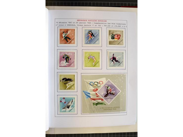 1868/1979, ungebrauchte und gestempelte Sammlung mit u.a. Mi.-Nr. 1 (3), 4 (5), 5 (4), 6(6), 430-37U, 467-70U, 1104I, Bl.18A 