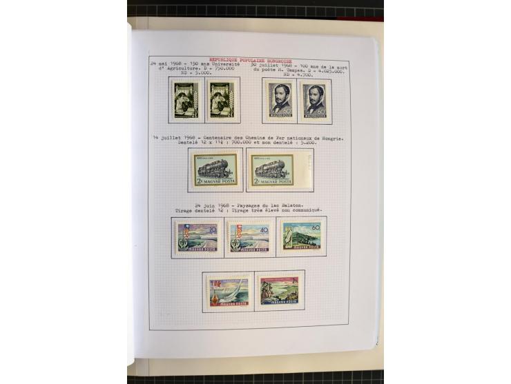 1868/1979, ungebrauchte und gestempelte Sammlung mit u.a. Mi.-Nr. 1 (3), 4 (5), 5 (4), 6(6), 430-37U, 467-70U, 1104I, Bl.18A 
