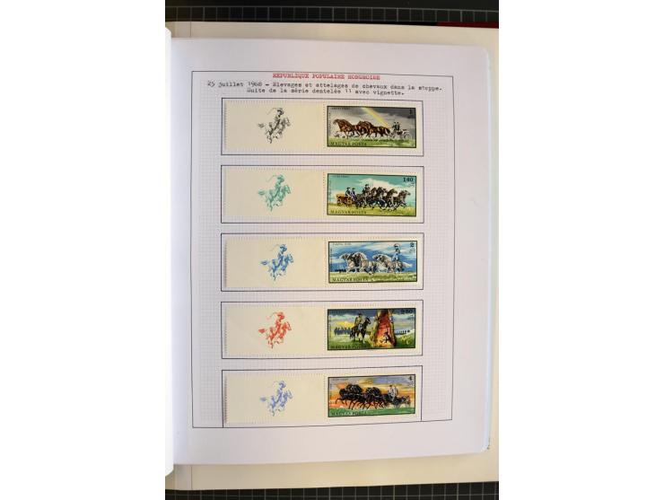 1868/1979, ungebrauchte und gestempelte Sammlung mit u.a. Mi.-Nr. 1 (3), 4 (5), 5 (4), 6(6), 430-37U, 467-70U, 1104I, Bl.18A 