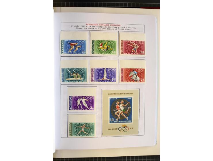 1868/1979, ungebrauchte und gestempelte Sammlung mit u.a. Mi.-Nr. 1 (3), 4 (5), 5 (4), 6(6), 430-37U, 467-70U, 1104I, Bl.18A 