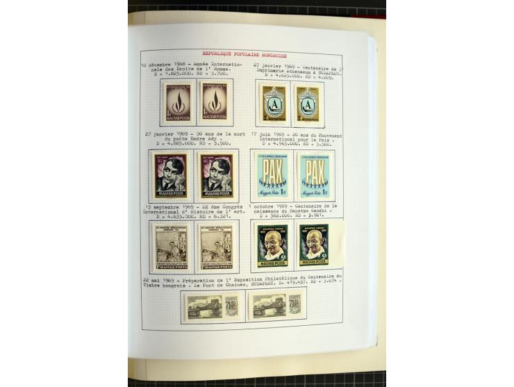 1868/1979, ungebrauchte und gestempelte Sammlung mit u.a. Mi.-Nr. 1 (3), 4 (5), 5 (4), 6(6), 430-37U, 467-70U, 1104I, Bl.18A 