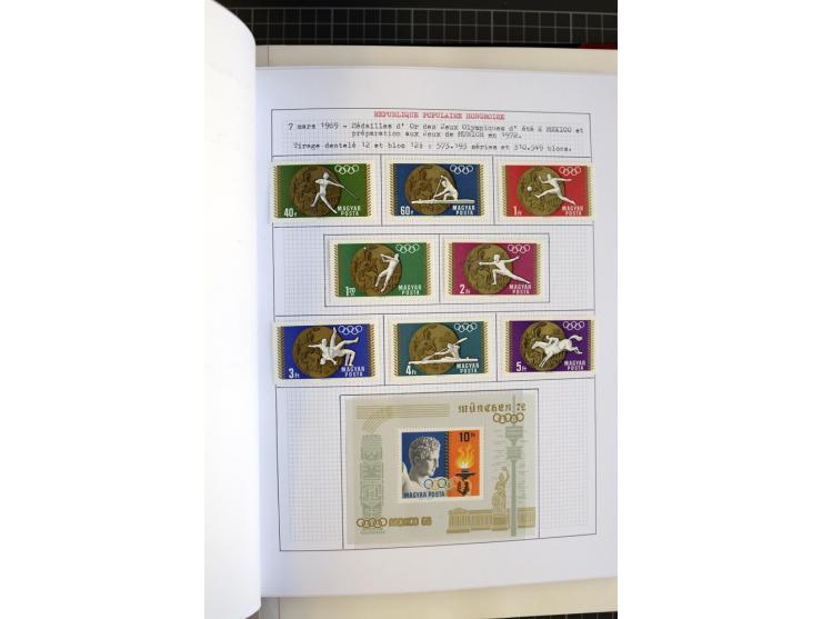 1868/1979, ungebrauchte und gestempelte Sammlung mit u.a. Mi.-Nr. 1 (3), 4 (5), 5 (4), 6(6), 430-37U, 467-70U, 1104I, Bl.18A 
