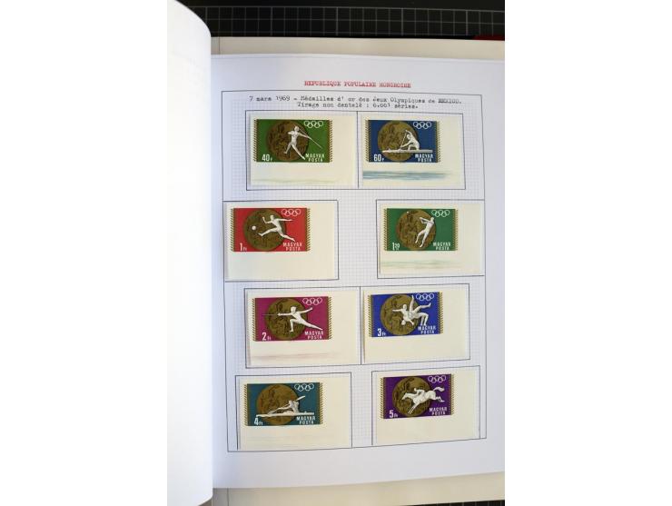 1868/1979, ungebrauchte und gestempelte Sammlung mit u.a. Mi.-Nr. 1 (3), 4 (5), 5 (4), 6(6), 430-37U, 467-70U, 1104I, Bl.18A 