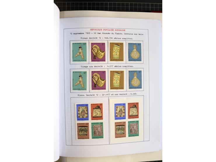 1868/1979, ungebrauchte und gestempelte Sammlung mit u.a. Mi.-Nr. 1 (3), 4 (5), 5 (4), 6(6), 430-37U, 467-70U, 1104I, Bl.18A 