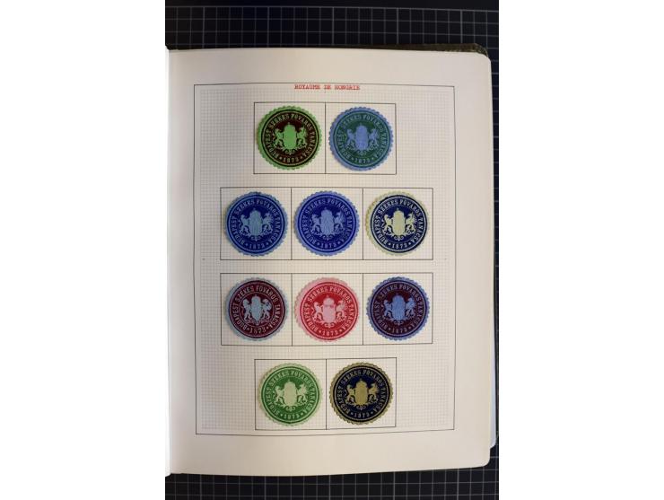 1868/1979, ungebrauchte und gestempelte Sammlung mit u.a. Mi.-Nr. 1 (3), 4 (5), 5 (4), 6(6), 430-37U, 467-70U, 1104I, Bl.18A 