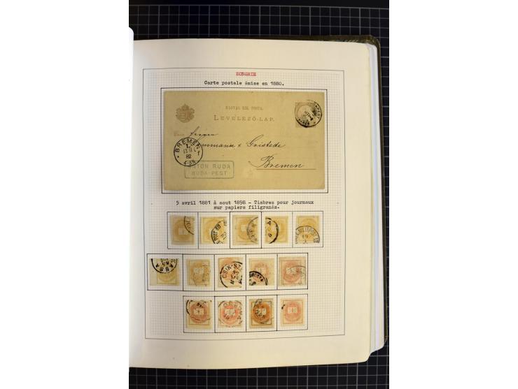 1868/1979, ungebrauchte und gestempelte Sammlung mit u.a. Mi.-Nr. 1 (3), 4 (5), 5 (4), 6(6), 430-37U, 467-70U, 1104I, Bl.18A 
