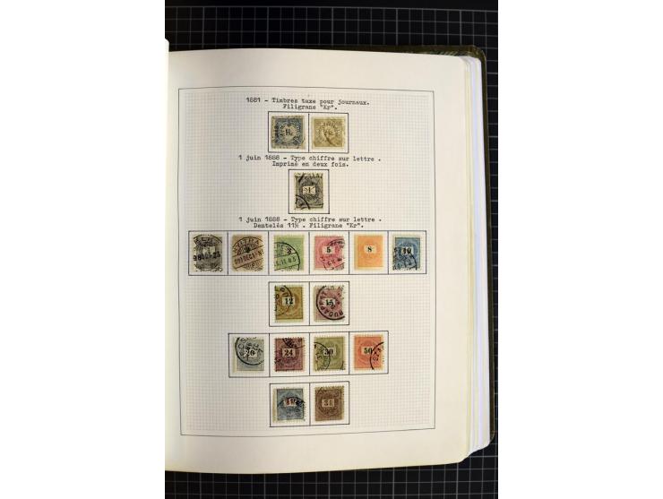 1868/1979, ungebrauchte und gestempelte Sammlung mit u.a. Mi.-Nr. 1 (3), 4 (5), 5 (4), 6(6), 430-37U, 467-70U, 1104I, Bl.18A 