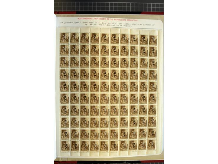 1868/1979, ungebrauchte und gestempelte Sammlung mit u.a. Mi.-Nr. 1 (3), 4 (5), 5 (4), 6(6), 430-37U, 467-70U, 1104I, Bl.18A 