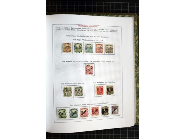 1868/1979, ungebrauchte und gestempelte Sammlung mit u.a. Mi.-Nr. 1 (3), 4 (5), 5 (4), 6(6), 430-37U, 467-70U, 1104I, Bl.18A 