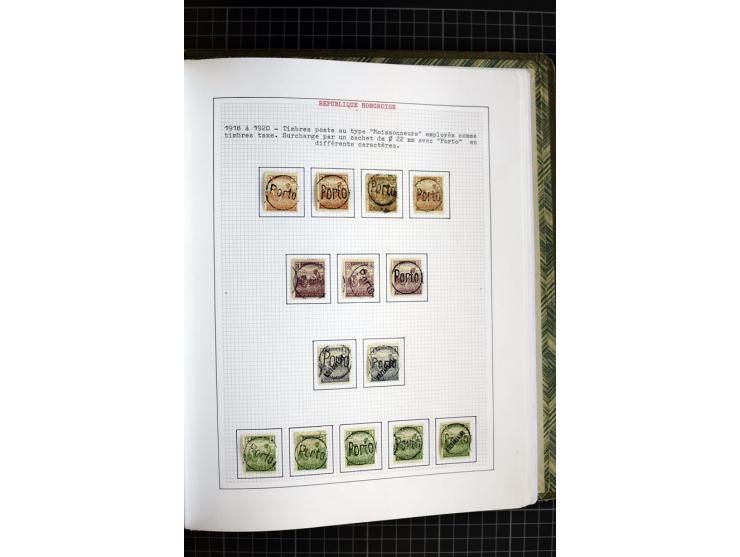 1868/1979, ungebrauchte und gestempelte Sammlung mit u.a. Mi.-Nr. 1 (3), 4 (5), 5 (4), 6(6), 430-37U, 467-70U, 1104I, Bl.18A 