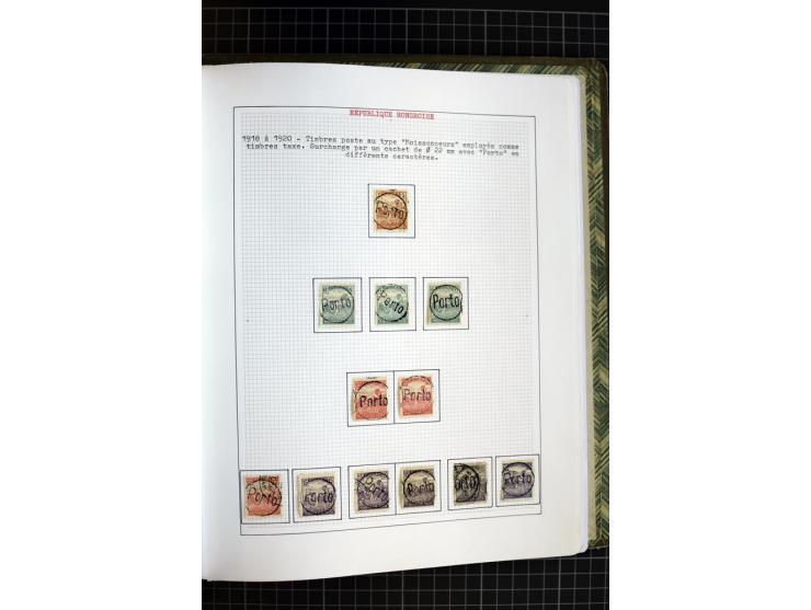 1868/1979, ungebrauchte und gestempelte Sammlung mit u.a. Mi.-Nr. 1 (3), 4 (5), 5 (4), 6(6), 430-37U, 467-70U, 1104I, Bl.18A 