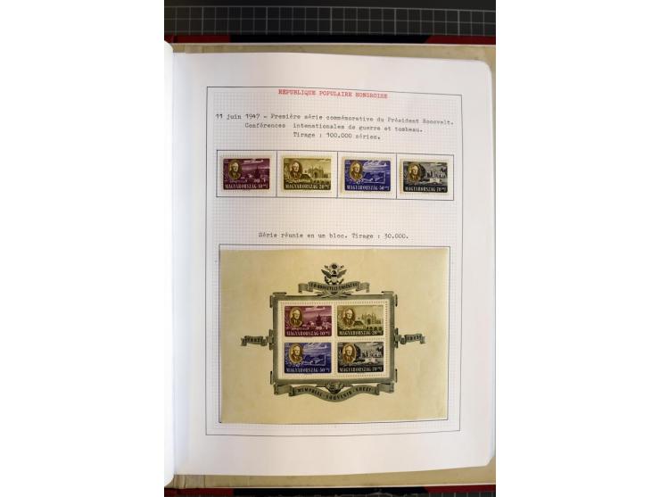 1868/1979, ungebrauchte und gestempelte Sammlung mit u.a. Mi.-Nr. 1 (3), 4 (5), 5 (4), 6(6), 430-37U, 467-70U, 1104I, Bl.18A 