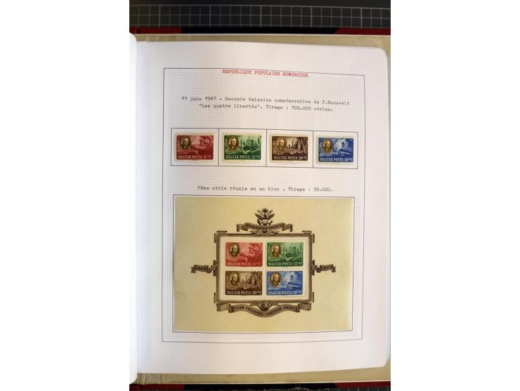 1868/1979, ungebrauchte und gestempelte Sammlung mit u.a. Mi.-Nr. 1 (3), 4 (5), 5 (4), 6(6), 430-37U, 467-70U, 1104I, Bl.18A 