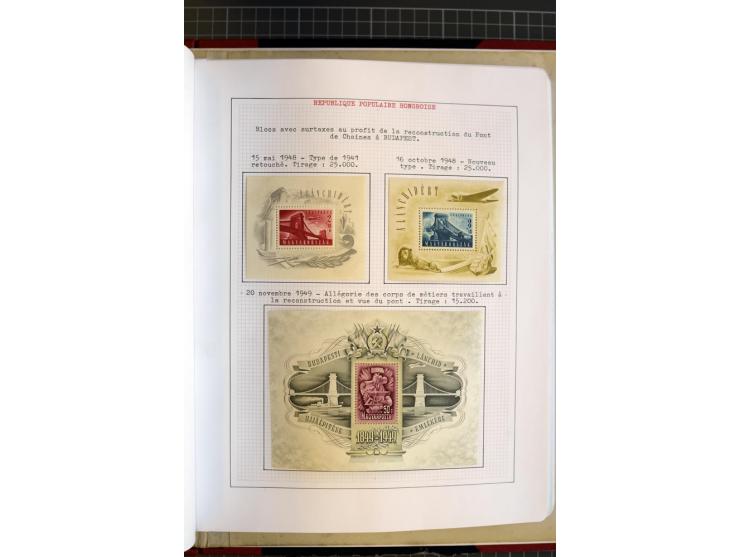 1868/1979, ungebrauchte und gestempelte Sammlung mit u.a. Mi.-Nr. 1 (3), 4 (5), 5 (4), 6(6), 430-37U, 467-70U, 1104I, Bl.18A 