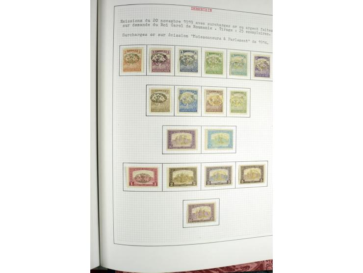 Besetzte Gebiete: 1919/21, ungebrauchte Sammlung mit einigen Belegen, dabei auch Neu-Rumänien und Westungarn, dabei viele Aba