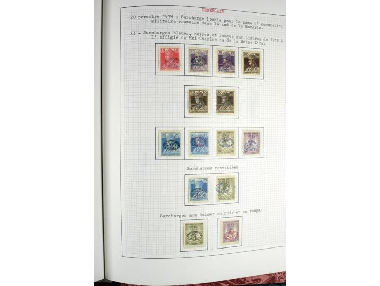 Besetzte Gebiete: 1919/21, ungebrauchte Sammlung mit einigen Belegen, dabei auch Neu-Rumänien und Westungarn, dabei viele Aba