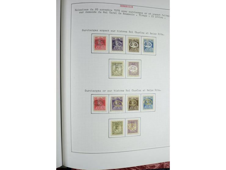 Besetzte Gebiete: 1919/21, ungebrauchte Sammlung mit einigen Belegen, dabei auch Neu-Rumänien und Westungarn, dabei viele Aba