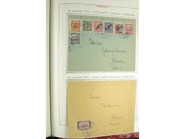 Besetzte Gebiete: 1919/21, ungebrauchte Sammlung mit einigen Belegen, dabei auch Neu-Rumänien und Westungarn, dabei viele Aba