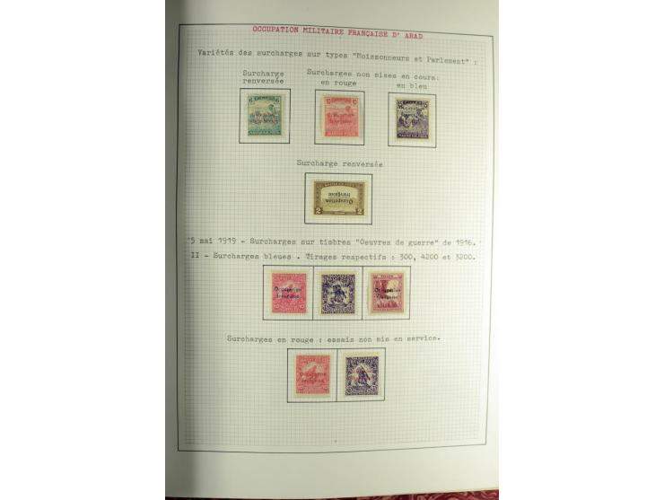 Besetzte Gebiete: 1919/21, ungebrauchte Sammlung mit einigen Belegen, dabei auch Neu-Rumänien und Westungarn, dabei viele Aba