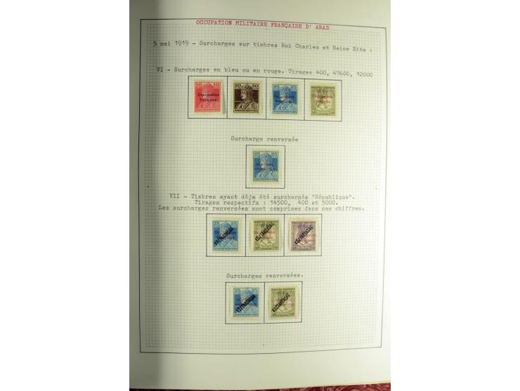 Besetzte Gebiete: 1919/21, ungebrauchte Sammlung mit einigen Belegen, dabei auch Neu-Rumänien und Westungarn, dabei viele Aba