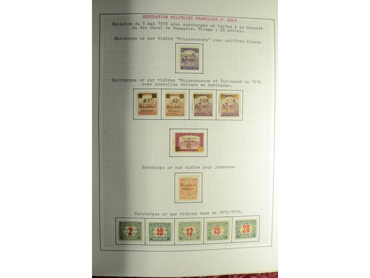 Besetzte Gebiete: 1919/21, ungebrauchte Sammlung mit einigen Belegen, dabei auch Neu-Rumänien und Westungarn, dabei viele Aba
