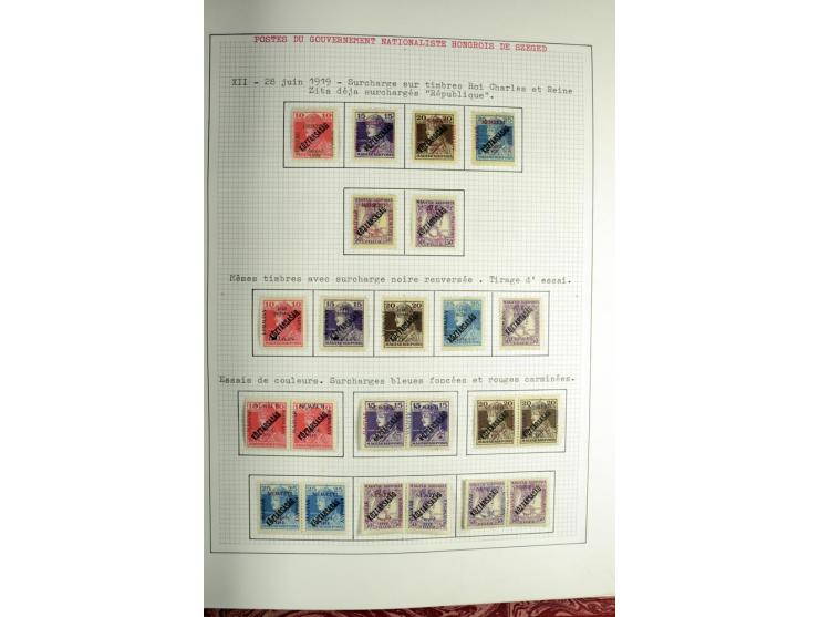 Besetzte Gebiete: 1919/21, ungebrauchte Sammlung mit einigen Belegen, dabei auch Neu-Rumänien und Westungarn, dabei viele Aba