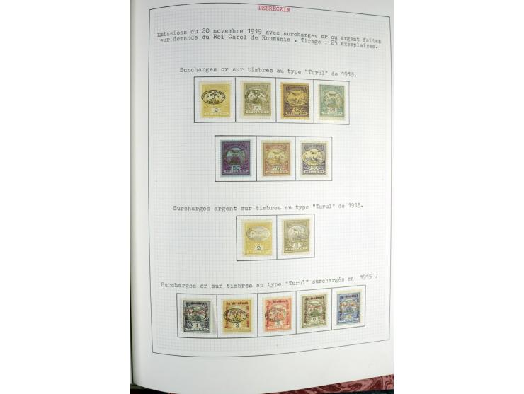 Besetzte Gebiete: 1919/21, ungebrauchte Sammlung mit einigen Belegen, dabei auch Neu-Rumänien und Westungarn, dabei viele Aba
