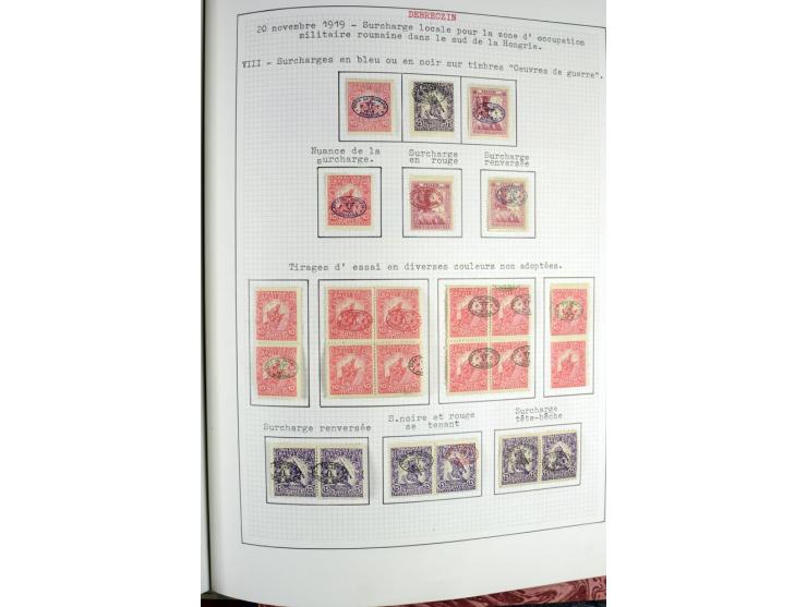 Besetzte Gebiete: 1919/21, ungebrauchte Sammlung mit einigen Belegen, dabei auch Neu-Rumänien und Westungarn, dabei viele Aba