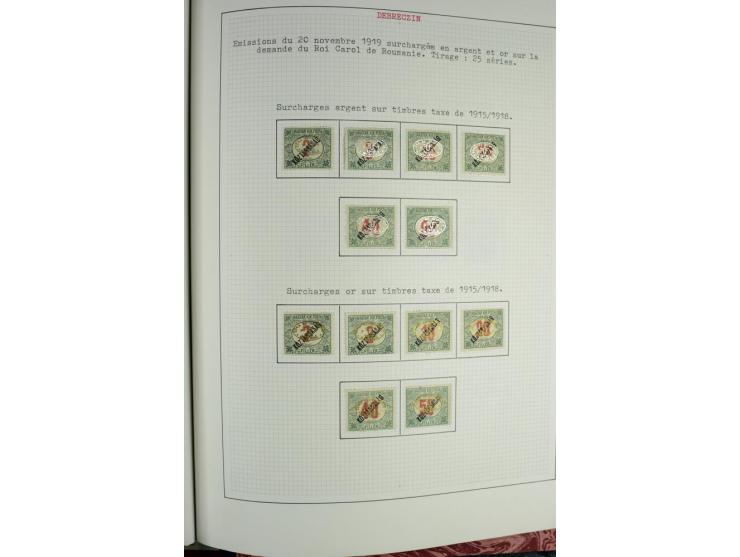 Besetzte Gebiete: 1919/21, ungebrauchte Sammlung mit einigen Belegen, dabei auch Neu-Rumänien und Westungarn, dabei viele Aba