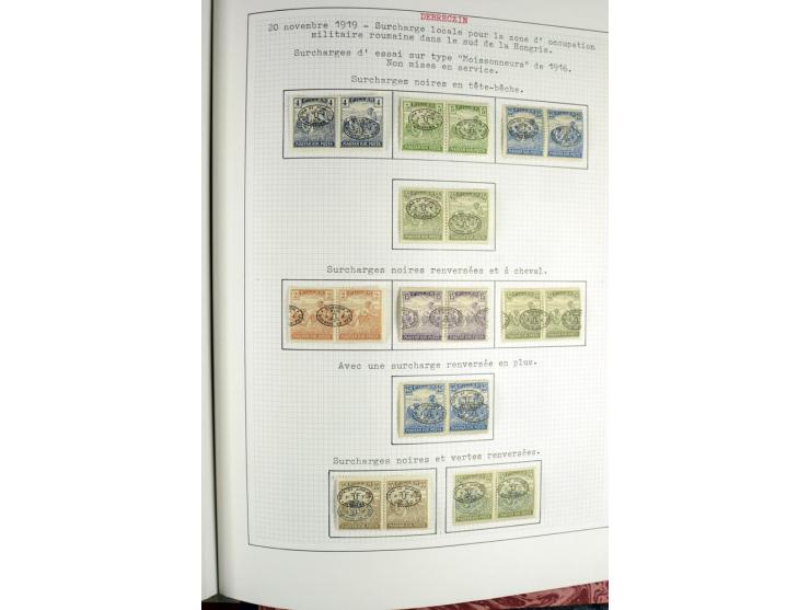 Besetzte Gebiete: 1919/21, ungebrauchte Sammlung mit einigen Belegen, dabei auch Neu-Rumänien und Westungarn, dabei viele Aba