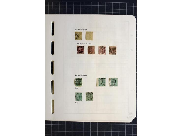 1840/1900, überwiegend gestempelte Sammlung mit u.a. Mi.-Nr. 1 (15), 2 (2), 5 (2), 7 (Paar), 85 (2) etc., weiter Einheiten, v