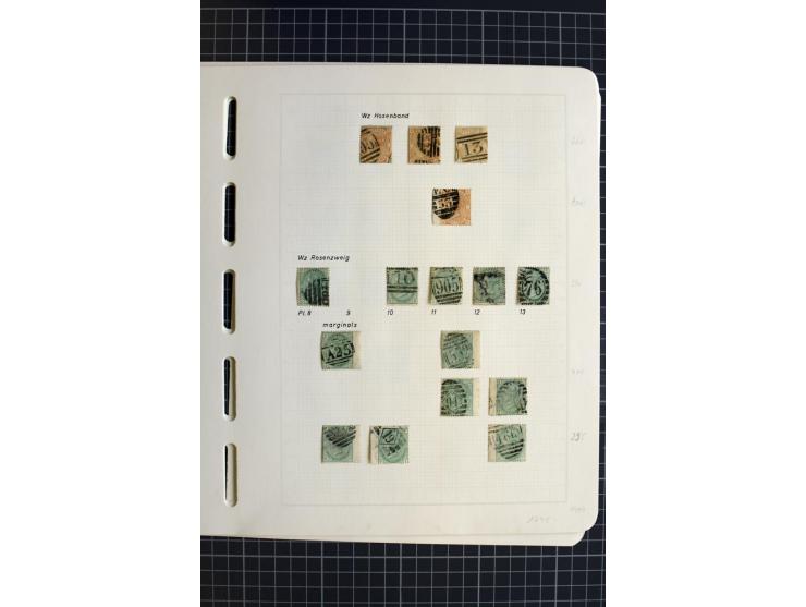 1840/1900, überwiegend gestempelte Sammlung mit u.a. Mi.-Nr. 1 (15), 2 (2), 5 (2), 7 (Paar), 85 (2) etc., weiter Einheiten, v