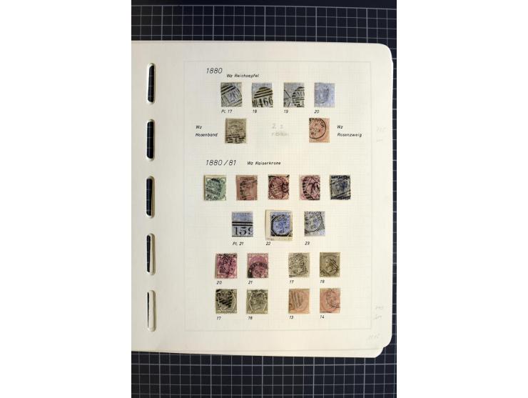 1840/1900, überwiegend gestempelte Sammlung mit u.a. Mi.-Nr. 1 (15), 2 (2), 5 (2), 7 (Paar), 85 (2) etc., weiter Einheiten, v