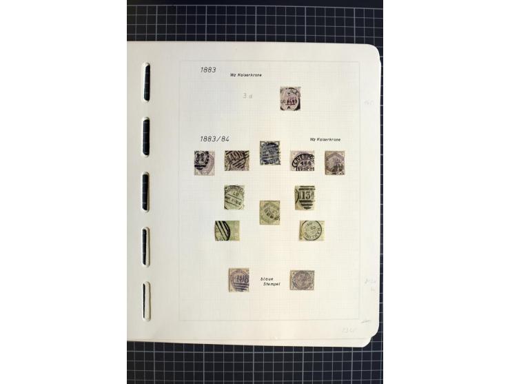 1840/1900, überwiegend gestempelte Sammlung mit u.a. Mi.-Nr. 1 (15), 2 (2), 5 (2), 7 (Paar), 85 (2) etc., weiter Einheiten, v
