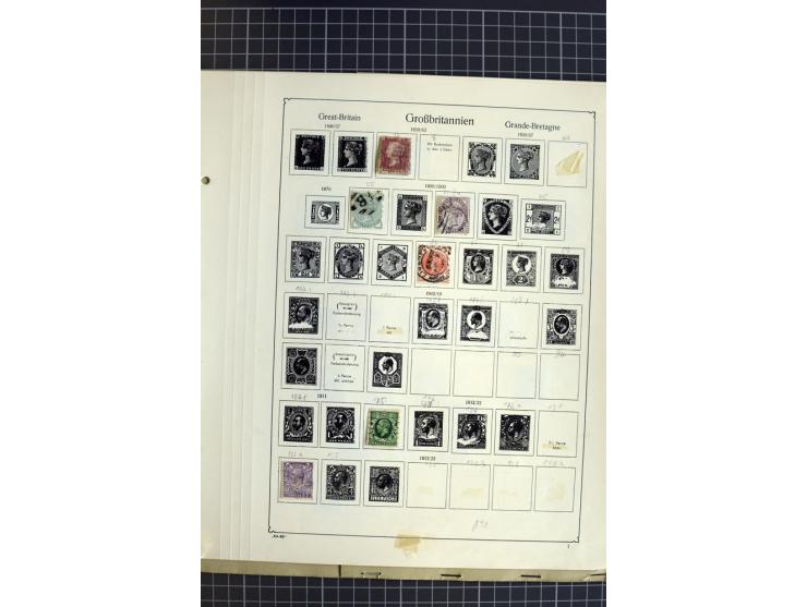 1840/1900, überwiegend gestempelte Sammlung mit u.a. Mi.-Nr. 1 (15), 2 (2), 5 (2), 7 (Paar), 85 (2) etc., weiter Einheiten, v