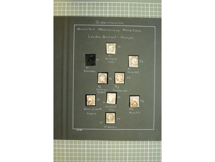 1840/1900, überwiegend gestempelte Sammlung mit u.a. Mi.-Nr. 1 (15), 2 (2), 5 (2), 7 (Paar), 85 (2) etc., weiter Einheiten, v