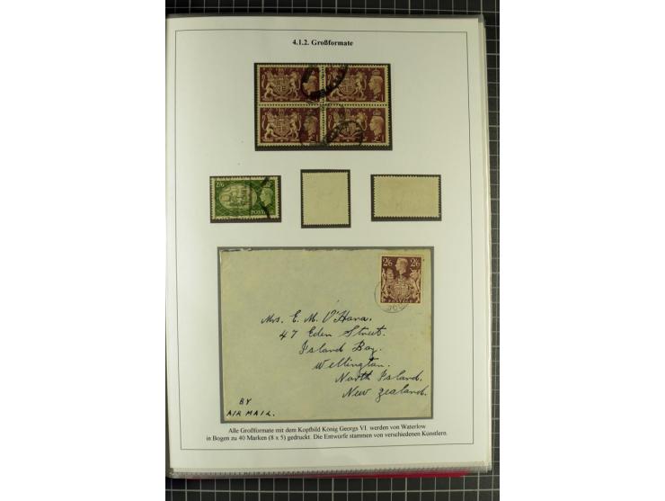 1901/51, "Die Könige im 20. Jahrhundert", überwiegend gestempelte Ausstellungssammlung mit u.a. Mi.-Nr. 118, Briefe, Karten u