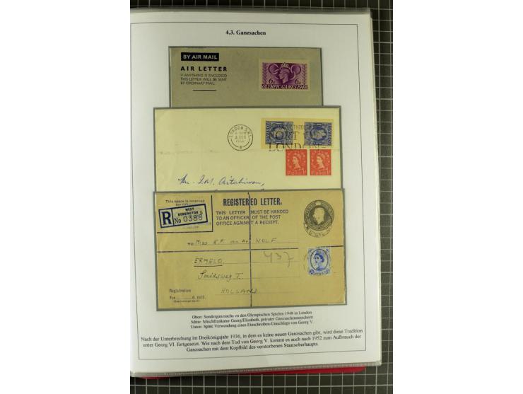 1901/51, "Die Könige im 20. Jahrhundert", überwiegend gestempelte Ausstellungssammlung mit u.a. Mi.-Nr. 118, Briefe, Karten u
