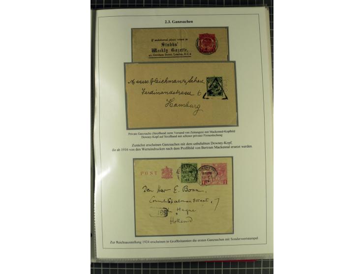 1901/51, "Die Könige im 20. Jahrhundert", überwiegend gestempelte Ausstellungssammlung mit u.a. Mi.-Nr. 118, Briefe, Karten u