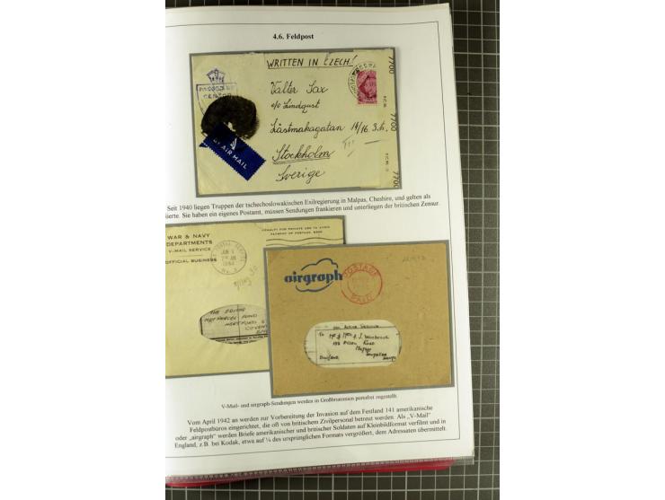 1901/51, "Die Könige im 20. Jahrhundert", überwiegend gestempelte Ausstellungssammlung mit u.a. Mi.-Nr. 118, Briefe, Karten u