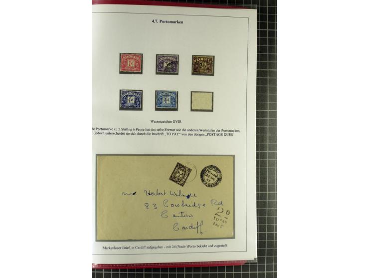1901/51, "Die Könige im 20. Jahrhundert", überwiegend gestempelte Ausstellungssammlung mit u.a. Mi.-Nr. 118, Briefe, Karten u