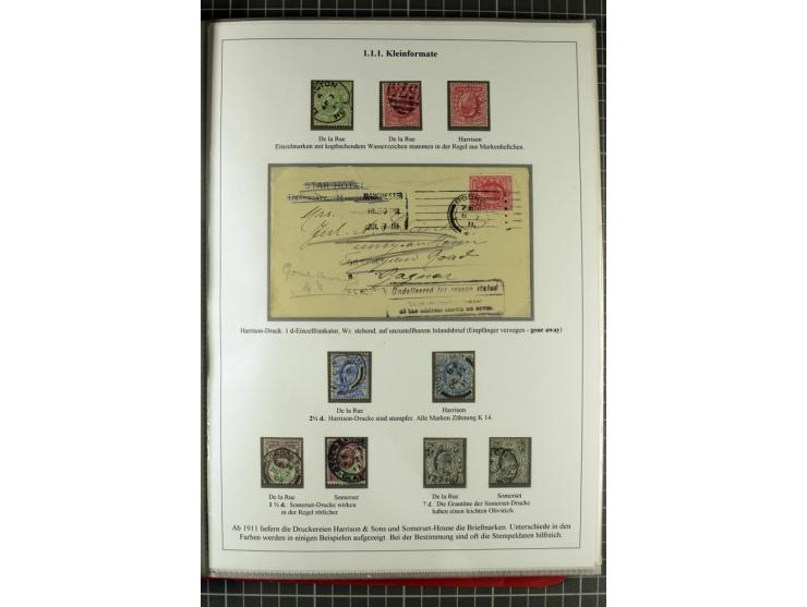 1901/51, "Die Könige im 20. Jahrhundert", überwiegend gestempelte Ausstellungssammlung mit u.a. Mi.-Nr. 118, Briefe, Karten u