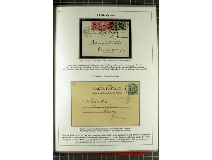 1901/51, "Die Könige im 20. Jahrhundert", überwiegend gestempelte Ausstellungssammlung mit u.a. Mi.-Nr. 118, Briefe, Karten u