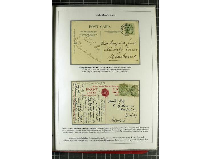 1901/51, "Die Könige im 20. Jahrhundert", überwiegend gestempelte Ausstellungssammlung mit u.a. Mi.-Nr. 118, Briefe, Karten u