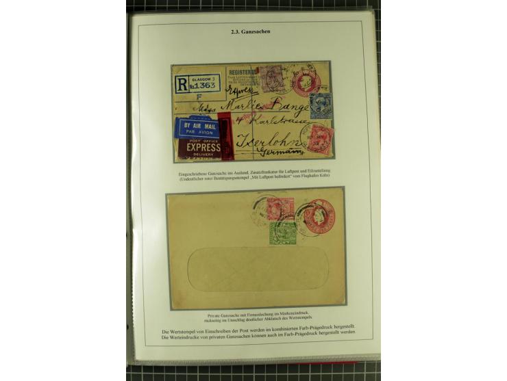 1901/51, "Die Könige im 20. Jahrhundert", überwiegend gestempelte Ausstellungssammlung mit u.a. Mi.-Nr. 118, Briefe, Karten u